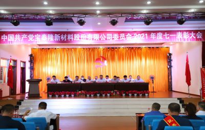 弘揚先鋒精神 續(xù)寫奮進(jìn)篇章|寶泰隆舉行慶祝建黨101周年暨“七一”表彰大會